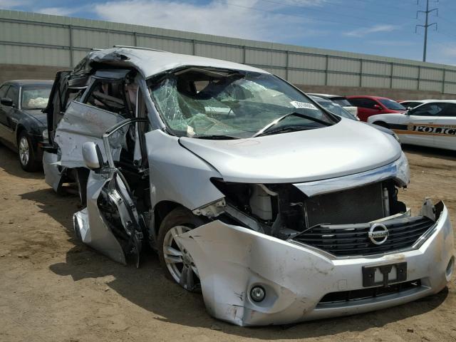 JN8AE2KP2D9070682 - 2013 NISSAN QUEST S SILVER photo 1