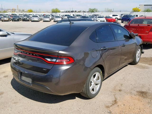 1C3CDFBB4FD225255 - 2015 DODGE DART SXT CHARCOAL photo 4