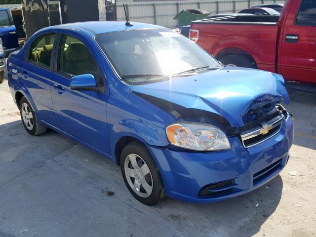 KL1TD5DEXAB100351 - 2010 CHEVROLET AVEO LS BLUE photo 1