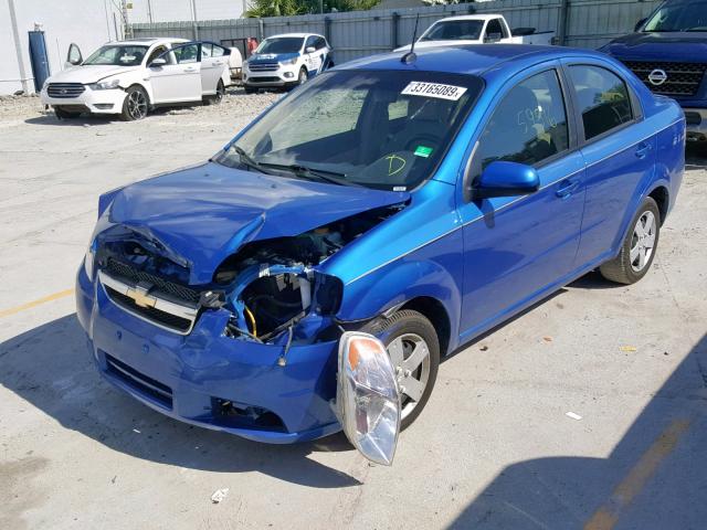 KL1TD5DEXAB100351 - 2010 CHEVROLET AVEO LS BLUE photo 2