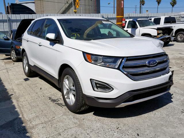 2FMPK3J98JBB73557 - 2018 FORD EDGE SEL WHITE photo 1