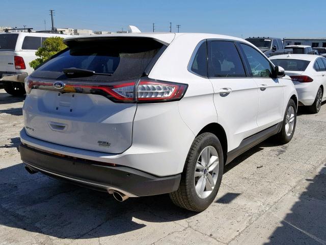 2FMPK3J98JBB73557 - 2018 FORD EDGE SEL WHITE photo 4