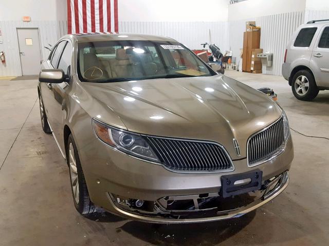 1LNHL9DK4DG618649 - 2013 LINCOLN MKS GREEN photo 1