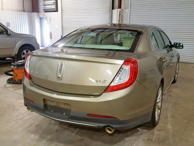 1LNHL9DK4DG618649 - 2013 LINCOLN MKS GREEN photo 4