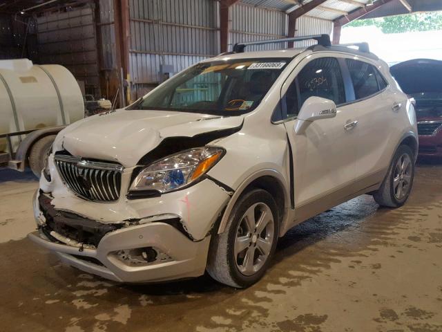 KL4CJDSB7EB750646 - 2014 BUICK ENCORE PRE WHITE photo 2