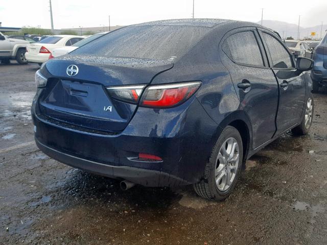 3MYDLBZV8GY111853 - 2016 TOYOTA SCION IA BLUE photo 4