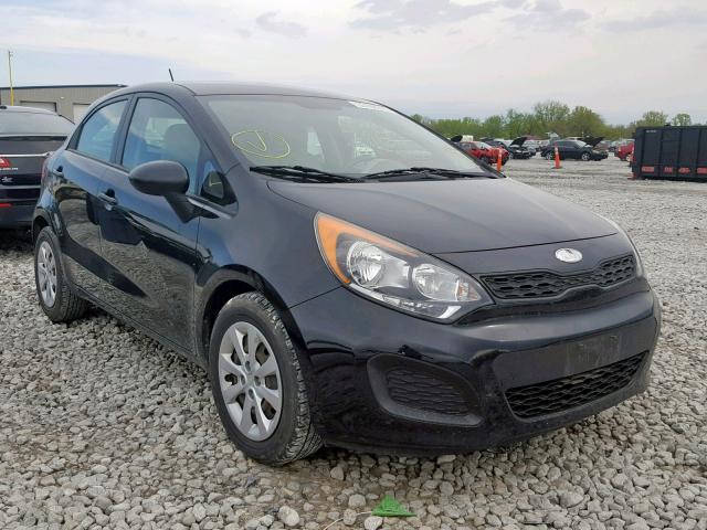 KNADM5A37C6088703 - 2012 KIA RIO LX BLACK photo 1