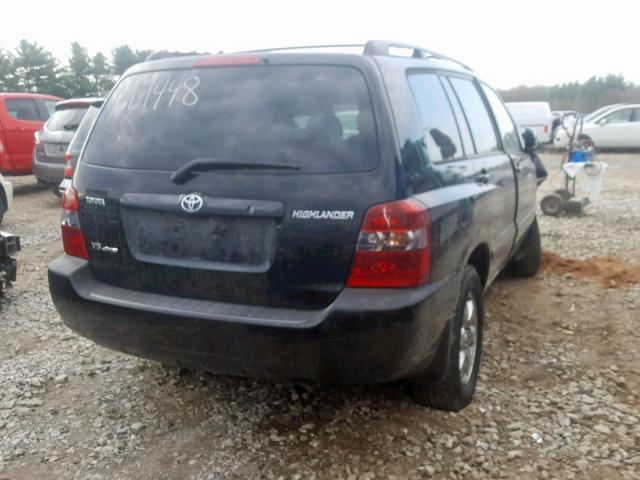 JTEEP21A060144463 - 2006 TOYOTA HIGHLANDER BLACK photo 4