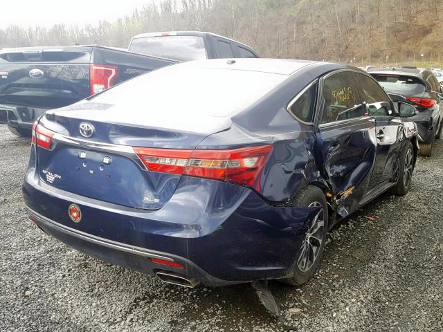 4T1BK1EB4JU286640 - 2018 TOYOTA AVALON XLE BLUE photo 4