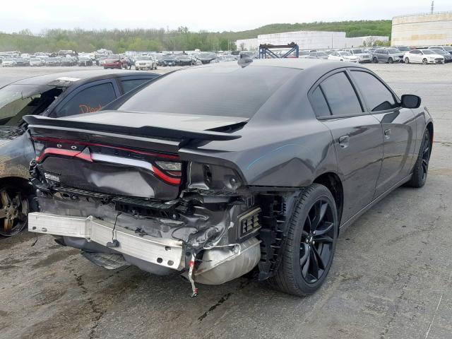 2C3CDXHG9JH200632 - 2018 DODGE CHARGER SX SILVER photo 4