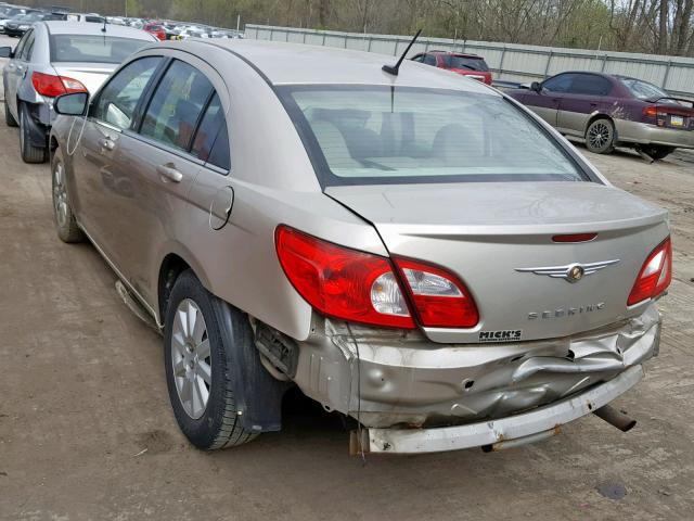 1C3LC46J08N189019 - 2008 CHRYSLER SEBRING LX GOLD photo 3