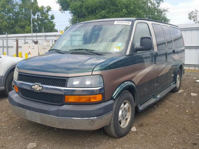 1GBFG15T341126923 - 2004 CHEVROLET EXPRESS G1 TWO TONE photo 2