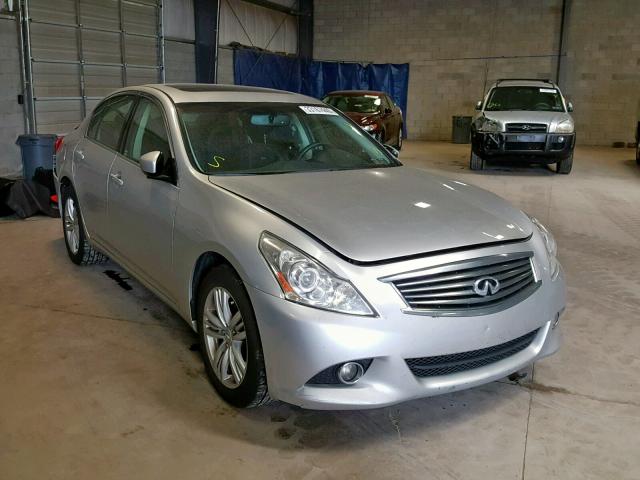 JN1CV6AR3CM978359 - 2012 INFINITI G37 SILVER photo 1