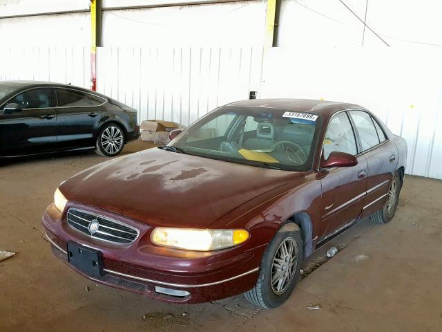 2G4WB55K1Y1304834 - 2000 BUICK REGAL LS MAROON photo 2