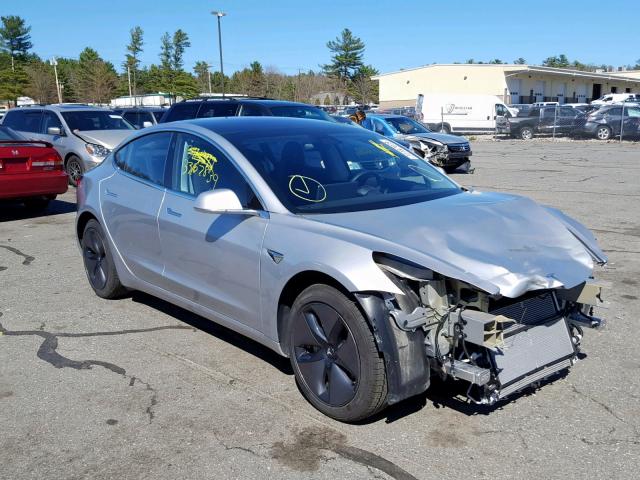 5YJ3E1EB1JF054456 - 2018 TESLA MODEL 3 SILVER photo 1