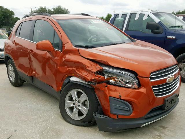 KL7CJRSB4FB116034 - 2015 CHEVROLET TRAX 1LT ORANGE photo 1