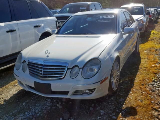 WDBUF56X88B195359 - 2008 MERCEDES-BENZ E 350 WHITE photo 2