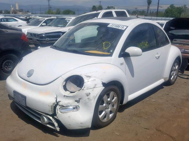 3VWCD21C02M458592 - 2002 VOLKSWAGEN NEW BEETLE თეთრი ფოტო 2