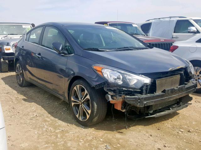 KNAFX4A85F5282081 - 2015 KIA FORTE EX BLUE photo 1