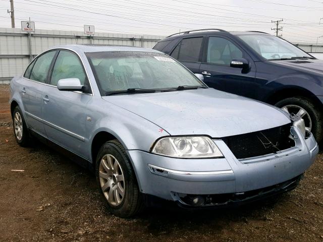 WVWPD63B32P231150 - 2002 VOLKSWAGEN PASSAT GLS BLUE photo 1