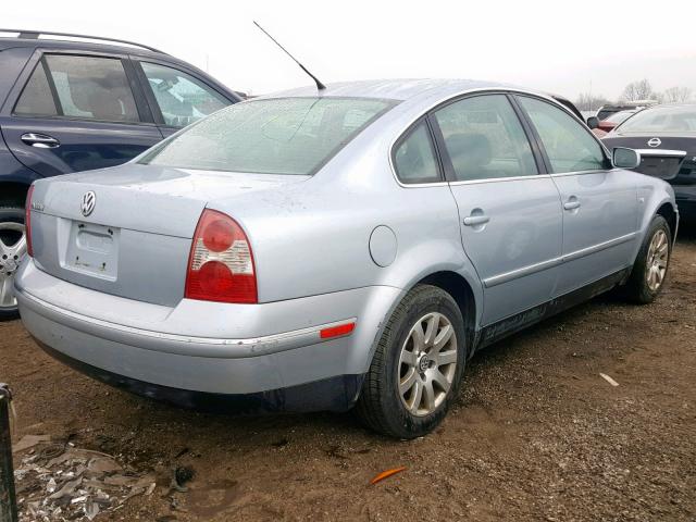 WVWPD63B32P231150 - 2002 VOLKSWAGEN PASSAT GLS BLUE photo 4