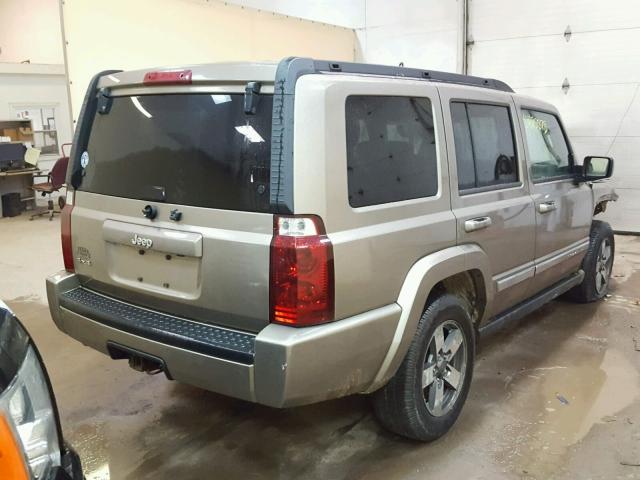 1J8HG48N16C283286 - 2006 JEEP COMMANDER TAN photo 4