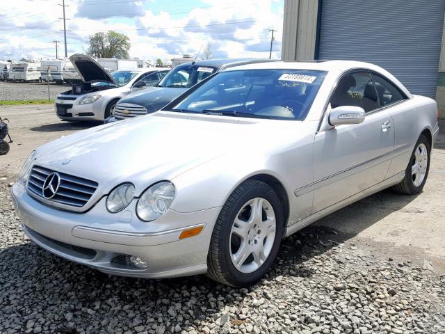 WDBPJ75J55A044503 - 2005 MERCEDES-BENZ CL 500 SILVER photo 2