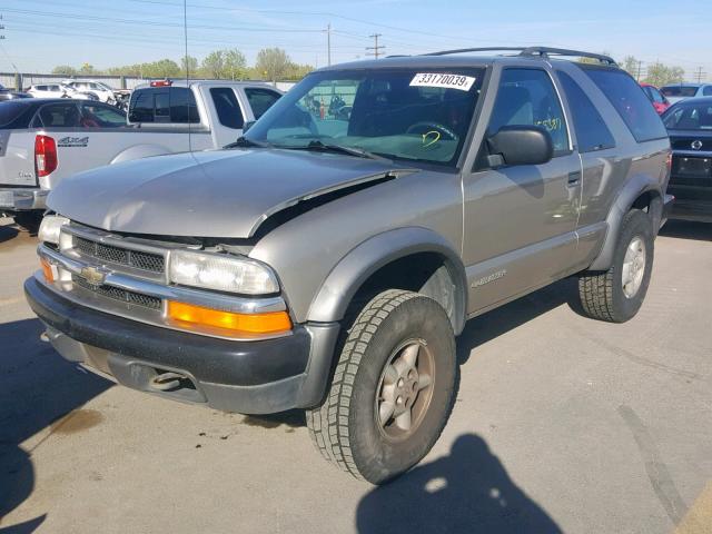 1GNCT18W3XK230771 - 1999 CHEVROLET BLAZER TAN photo 2