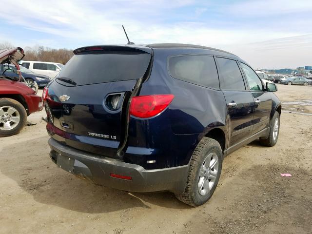 1GNKRFED0BJ218005 - 2011 CHEVROLET TRAVERSE LS  photo 4