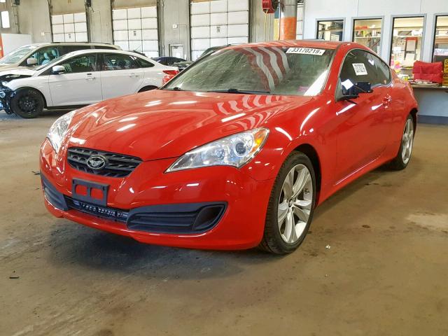 KMHHT6KD1CU070080 - 2012 HYUNDAI GENESIS CO RED photo 2