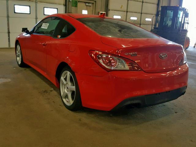 KMHHT6KD1CU070080 - 2012 HYUNDAI GENESIS CO RED photo 3