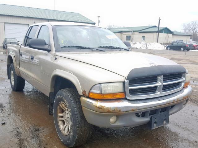 1B7HG48N42S638507 - 2002 DODGE DAKOTA QUA BEIGE photo 1