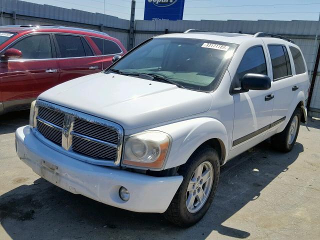 1D8HD48N36F104441 - 2006 DODGE DURANGO SL WHITE photo 2