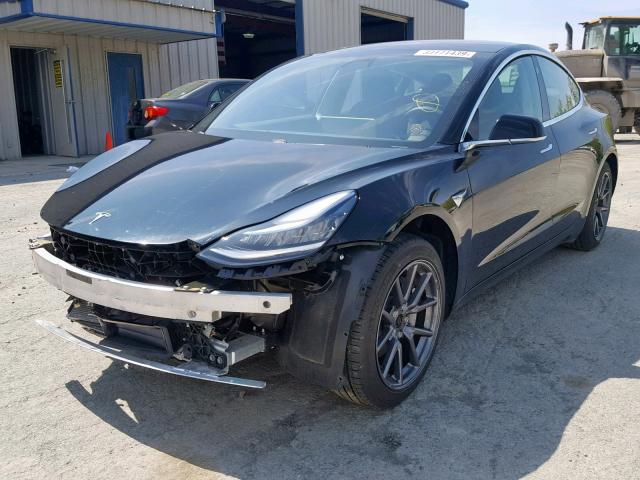 5YJ3E1EA8JF062691 - 2018 TESLA MODEL 3 BLACK photo 2