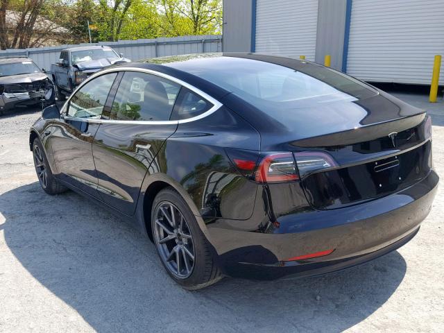 5YJ3E1EA8JF062691 - 2018 TESLA MODEL 3 BLACK photo 3