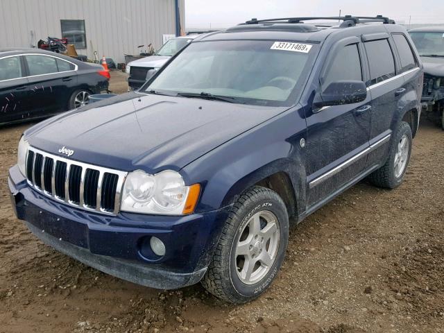 1J4HR58N55C547268 - 2005 JEEP GRAND CHER BLUE photo 2