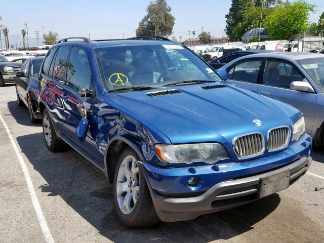 5UXFB33573LH40629 - 2003 BMW X5 4.4I BLUE photo 1