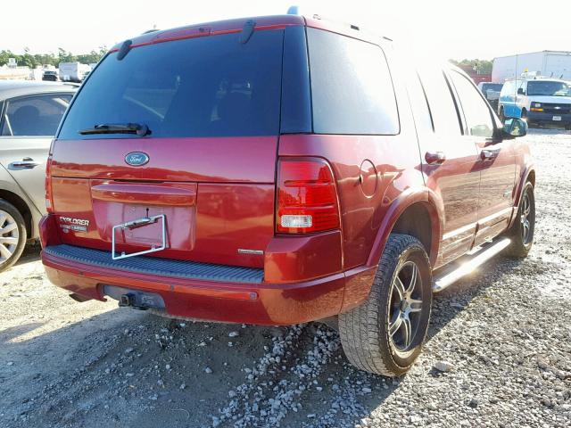 1FMZU65K54ZB28370 - 2004 FORD EXPLORER L RED photo 4