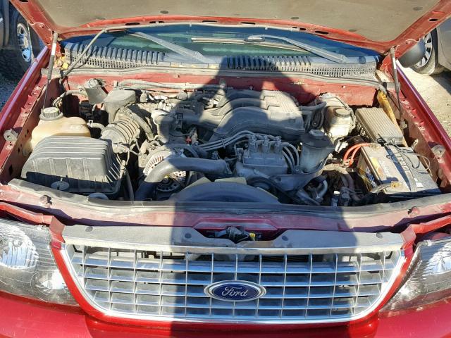 1FMZU65K54ZB28370 - 2004 FORD EXPLORER L RED photo 7