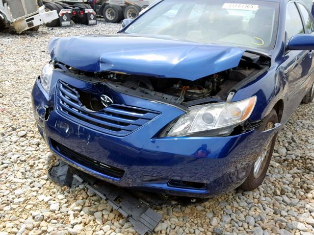 4T1BE46K27U027497 - 2007 TOYOTA CAMRY NEW BLUE photo 9