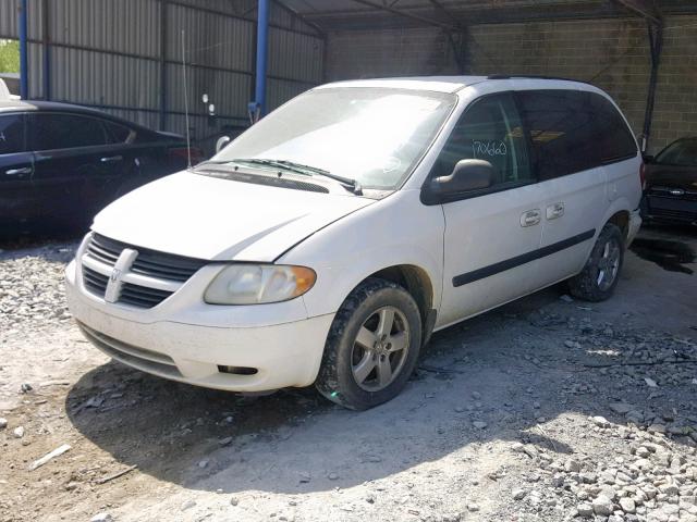 1D4GP45R15B228046 - 2005 DODGE CARAVAN SX WHITE photo 2