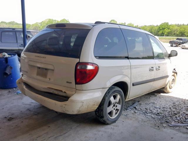 1D4GP45R15B228046 - 2005 DODGE CARAVAN SX WHITE photo 4