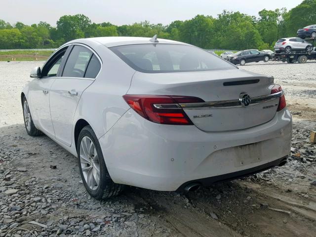 2G4GN5EX7E9181416 - 2014 BUICK REGAL PREM WHITE photo 3