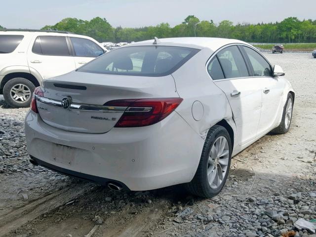 2G4GN5EX7E9181416 - 2014 BUICK REGAL PREM WHITE photo 4