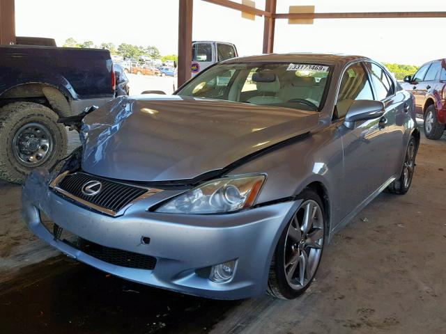 JTHBF5C20A5125357 - 2010 LEXUS IS 250 BLUE photo 2