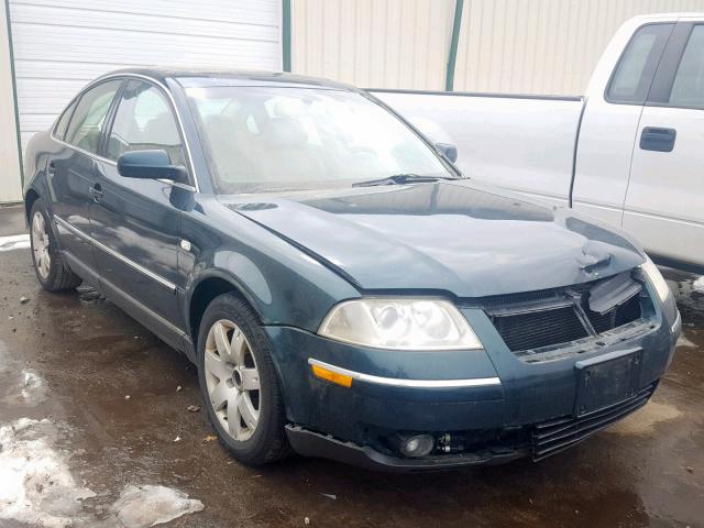 WVWTH63B42P233458 - 2002 VOLKSWAGEN PASSAT GLX GREEN photo 1