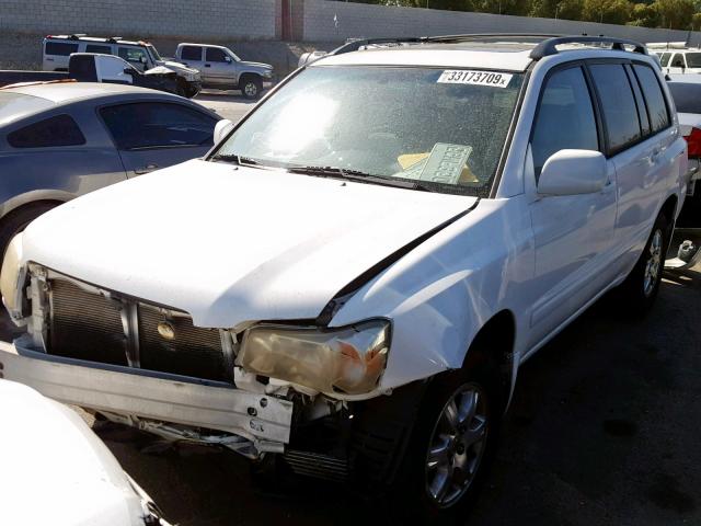 JTEDP21A440024755 - 2004 TOYOTA HIGHLANDER WHITE photo 2