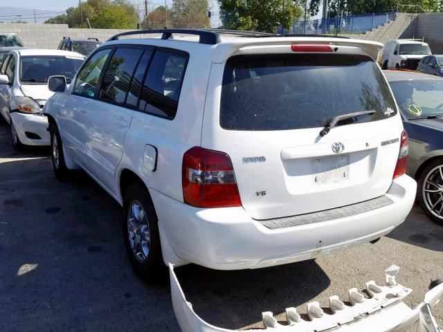 JTEDP21A440024755 - 2004 TOYOTA HIGHLANDER WHITE photo 3