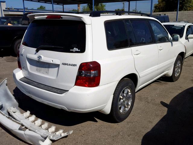 JTEDP21A440024755 - 2004 TOYOTA HIGHLANDER WHITE photo 4