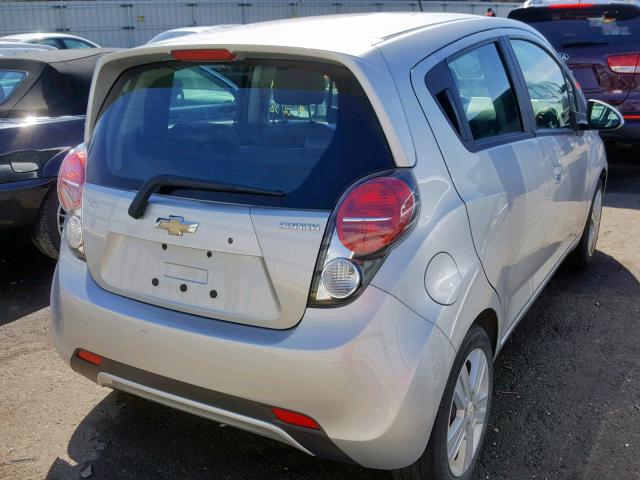 KL8CD6S93FC758480 - 2015 CHEVROLET SPARK 1LT SILVER photo 4